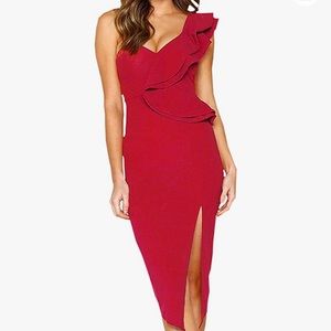 Never worn red cocktail dress